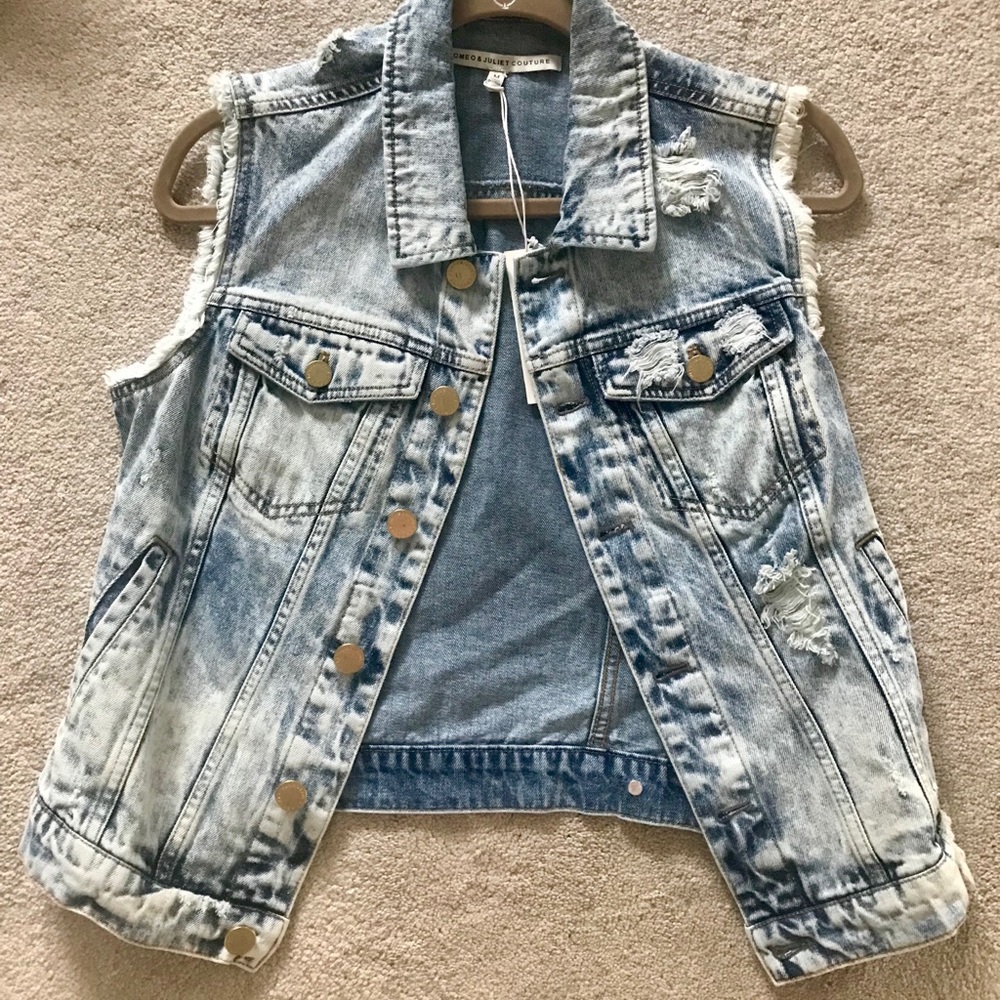SOLD: NEW Romeo & Juliet Denim Vest